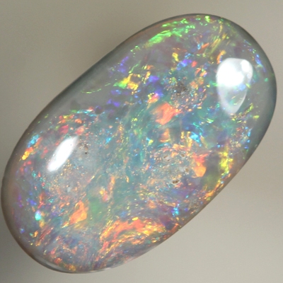 SOLID SEMI BLACK OPAL Sparkling bright fire